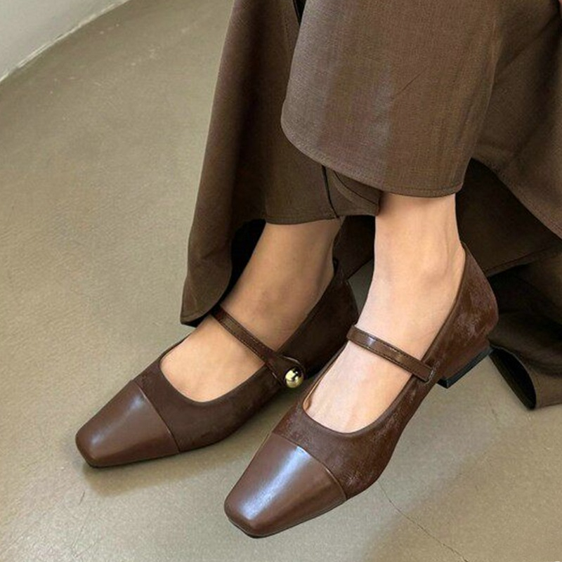 Women'S Fashion Shoes - أحذية ماري جين نسائية أنيقة بكعب