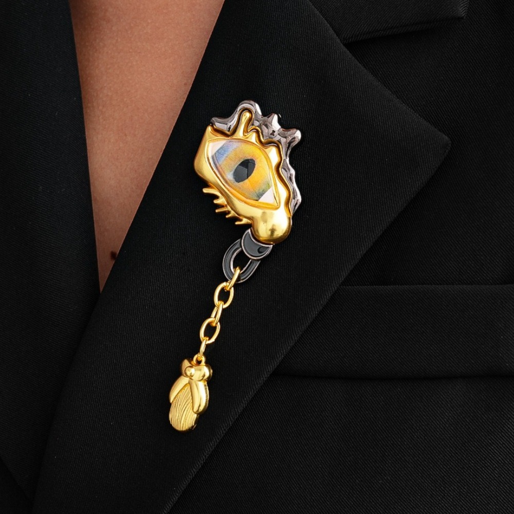 Women'S Fashion Suit - دبابيس بروش معدنية راقية بتصميم دمعة