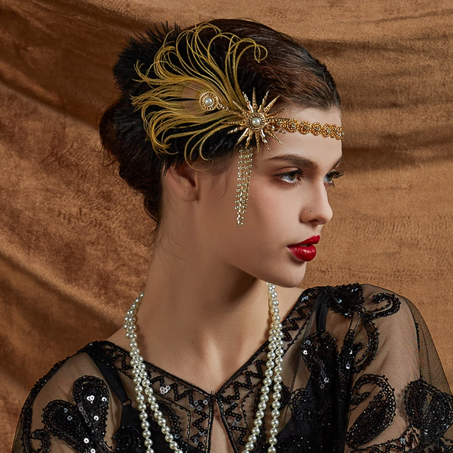 Women'S Fashion Of The 1920S - حجر الراين هيرباند 1920s خمر غاتسبي