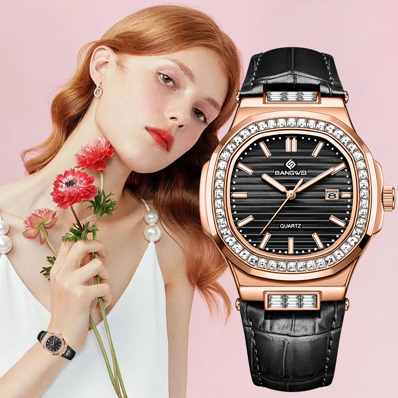 Fashion Women Watch - ساعة يد نسائية كوارتز بسيطة وأنيقة