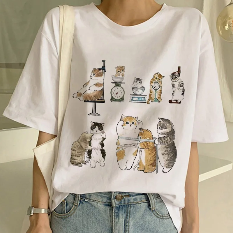 Women'S Fashion From The 90S - صيف جديد لطيف القط مضحك الكرتون