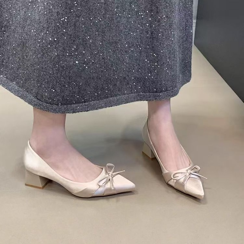 Women'S Fashion Shoes - الرجعية منتصف طول حذا فردي للسيدات