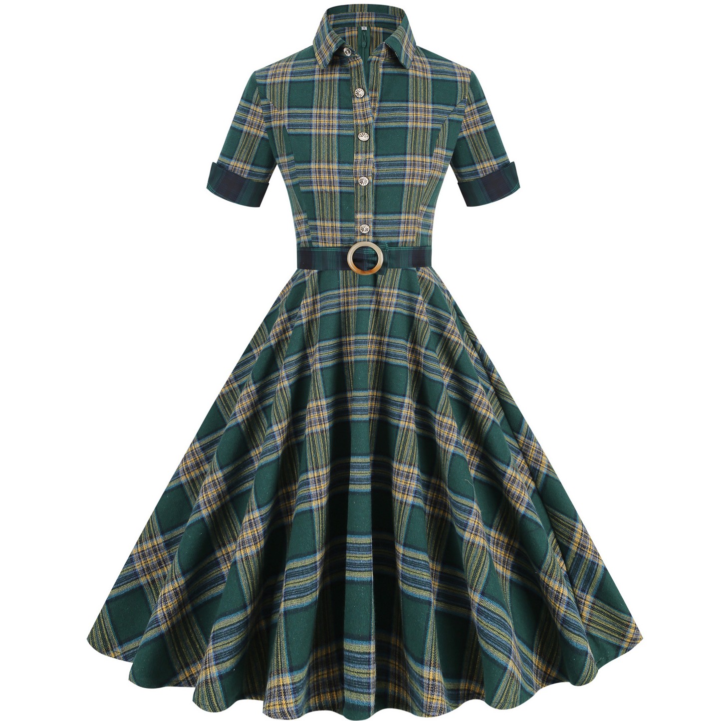Women'S Fashion Of The 50S - المرأة دبوس حتى شعرية طباعة فستان