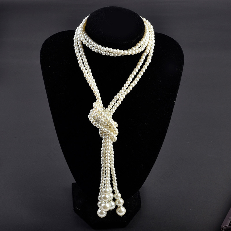 Women'S Fashion Of The 1920S - 1920s عقد من اللؤلؤ موضة فو