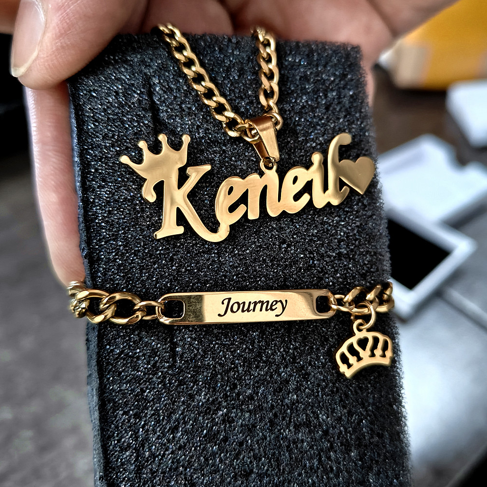 Women Fashion Name Ideas - مجموعات مجوهرات مخصصة من الفولاذ المقاوم