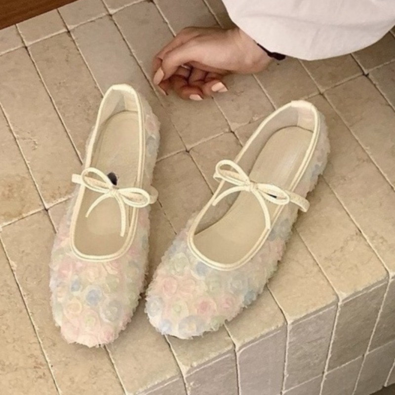 Women'S Fashion Shoes - أحذية ماري جين شبكية جديدة بتصميم