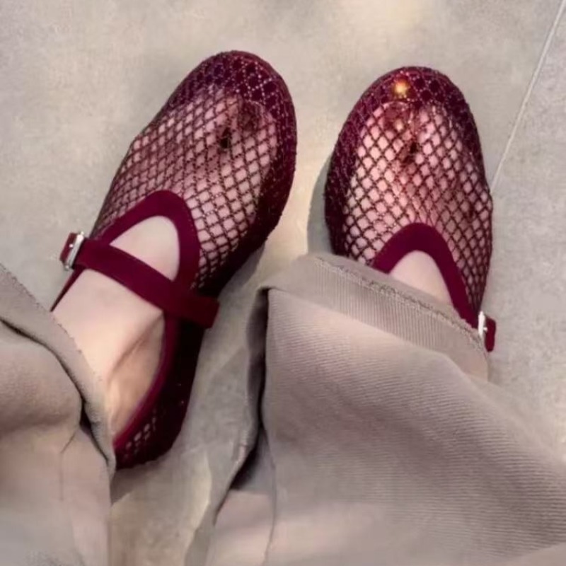 Women'S Fashion Shoes - صنادل باوتو نسائية مرصعة بالأحجار الكريمة