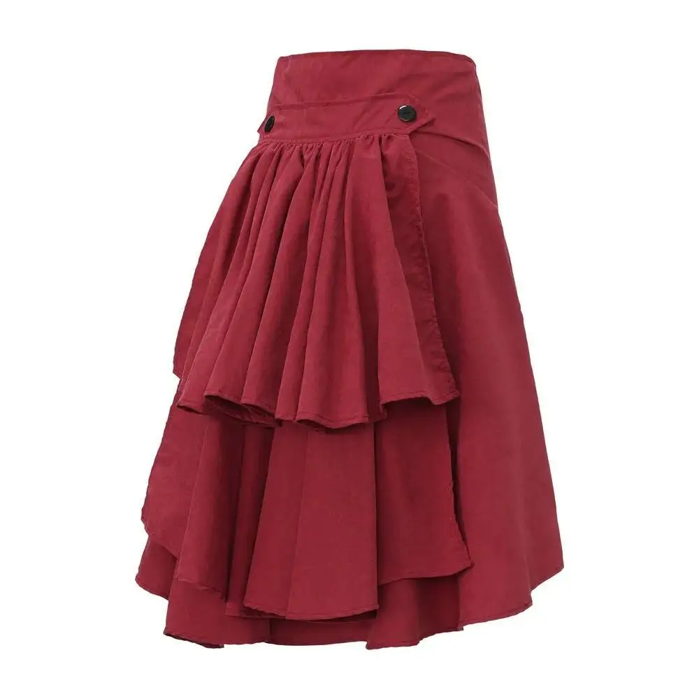 تنورة نسائية بتصميم بانك على ط - مراجعة Pleated Skirt Women وسعره