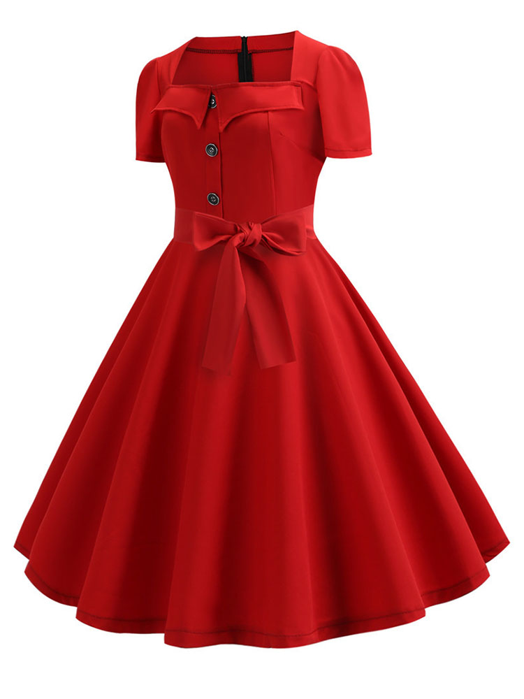 فستان صيفي نسائي أنيق بتصميم ع - مراجعة Women'S Fashion Of The 50S وسعره