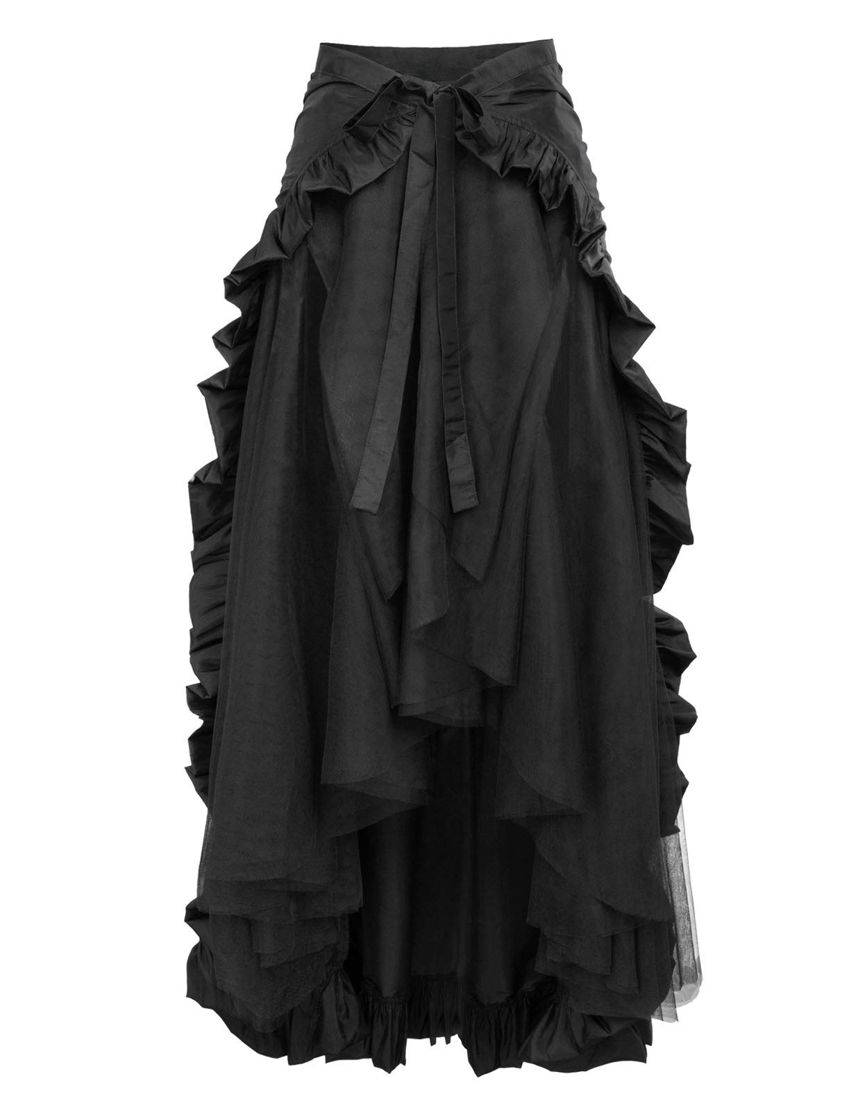 Steampunk النساء التنانير القو - مراجعة Pleated Skirt Women وسعره
