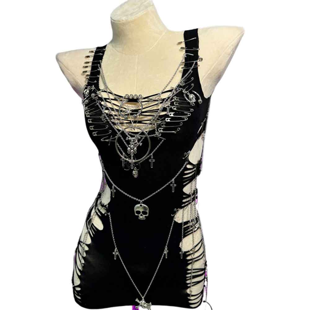 توب نسائي قصير بتصميم Y2K قوطي - مراجعة Women'S Fashion From The 90S وسعره