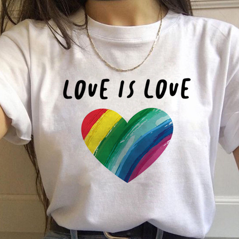 Lgbt قوس قزح Harajuku تي شيرت  - مراجعة Women'S Fashion From The 90S وسعره