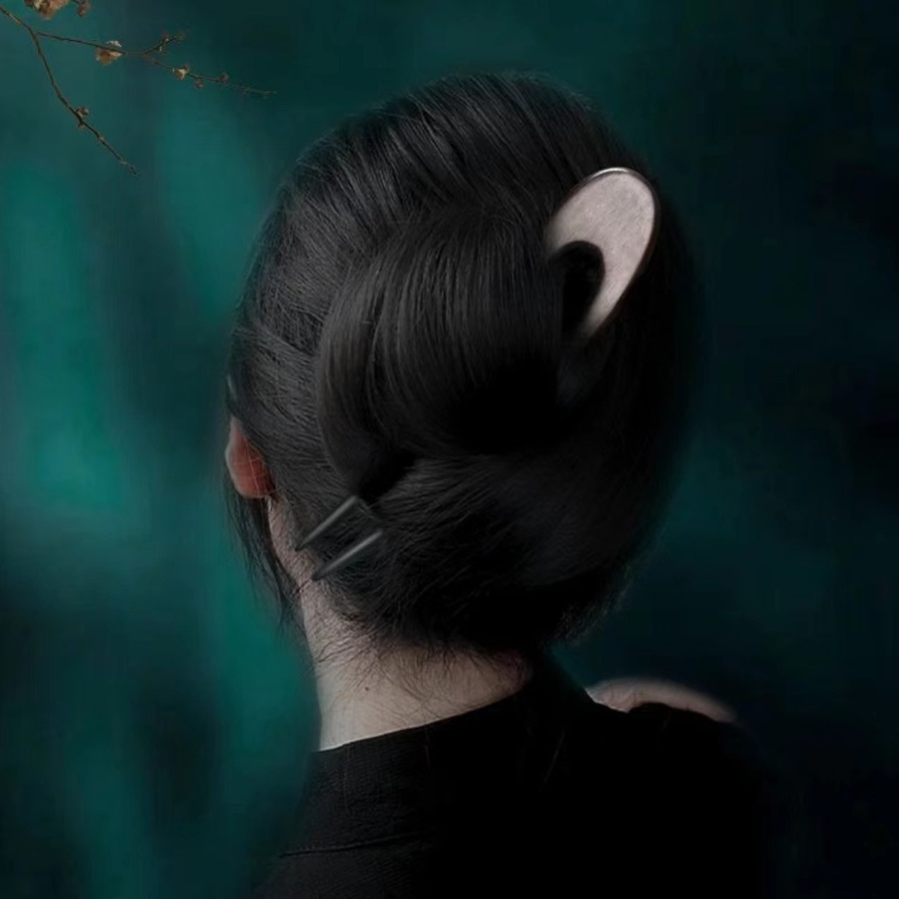 دبابيس شعر خشبية على شكل حرف U - مراجعة Women Fashion Hair Style وسعره