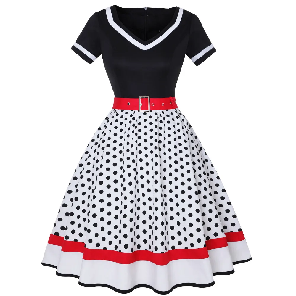 خمر الخامس الرقبة قصيرة الأكما - مراجعة Women'S Fashion Of The 50S وسعره