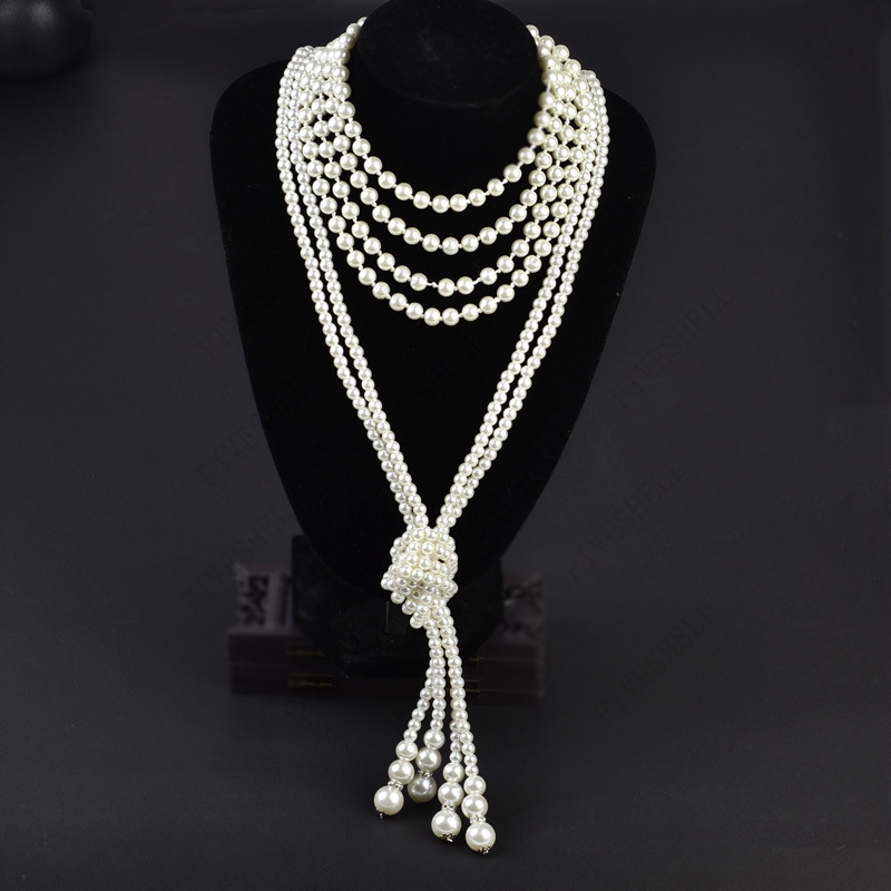 1920s عقد من اللؤلؤ موضة فو ال - مراجعة Women'S Fashion Of The 1920S وسعره