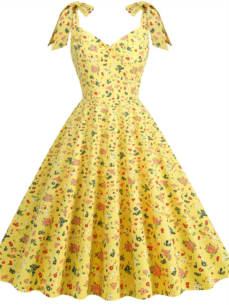 فستان مكتب زهري للنساء ، كلاسي - مراجعة Women'S Fashion Of The 50S وسعره