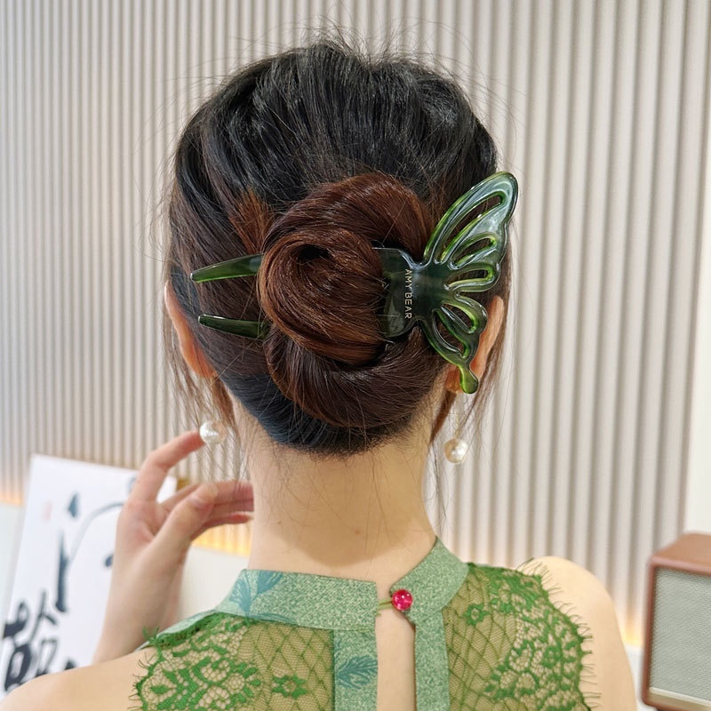 أنيقة حمض الخليك فراشة على شكل - مراجعة Women Fashion Hair Style وسعره