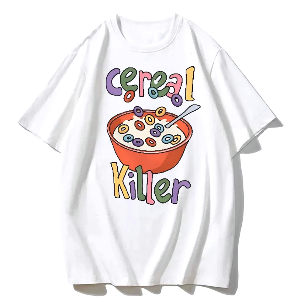 تي شيرت ميم مضحك بتصميم Cereal - مراجعة Women'S Fashion From The 90S وسعره