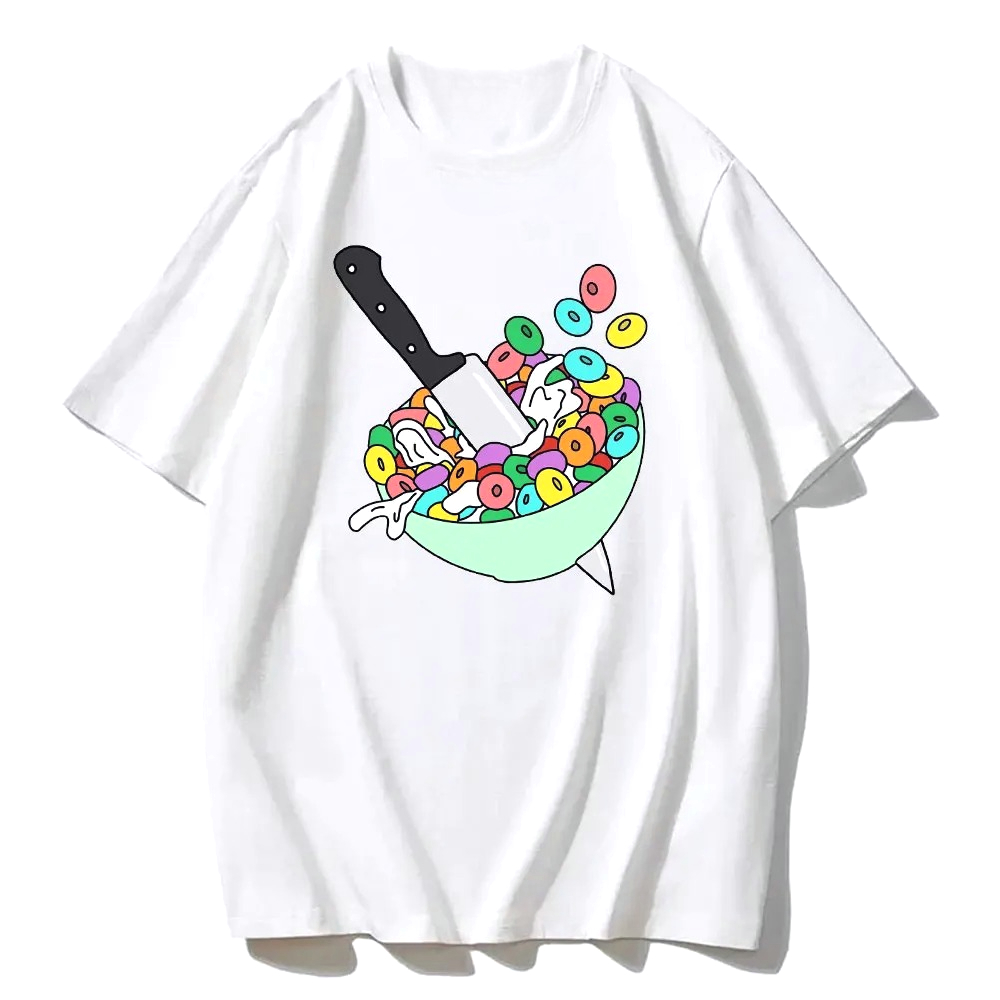 تي شيرت ميم مضحك بتصميم Cereal - مراجعة Women'S Fashion From The 90S وسعره